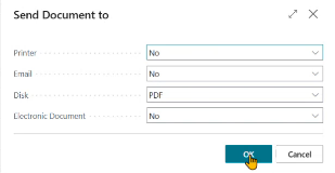 Remittance Advice options form